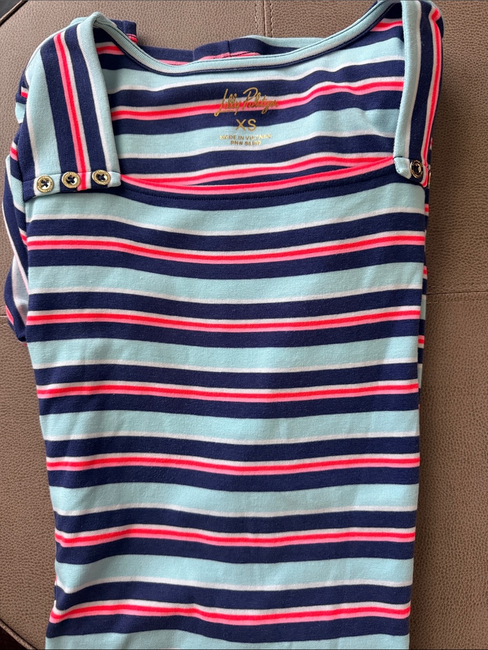 Lilly Pulitzer Striped Beaty Dress Navy, Light Blue & Pink